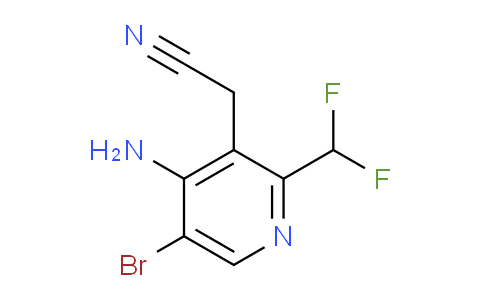 4-Amino-5-bromo-2-(difluoromethyl)pyridine-3-acetonitrile