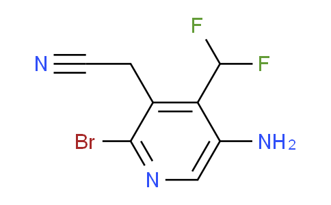 5-Amino-2-bromo-4-(difluoromethyl)pyridine-3-acetonitrile