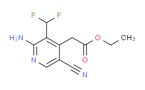 AM134464 | 1805061-54-4 | Ethyl 2-amino-5-cyano-3-(difluoromethyl)pyridine-4-acetate