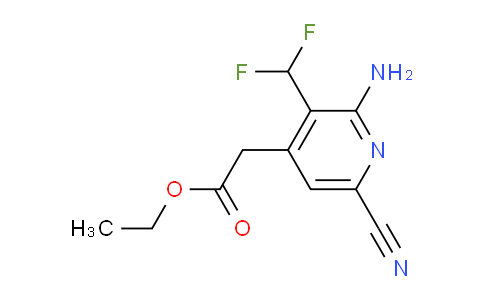 AM134470 | 1806810-87-6 | Ethyl 2-amino-6-cyano-3-(difluoromethyl)pyridine-4-acetate