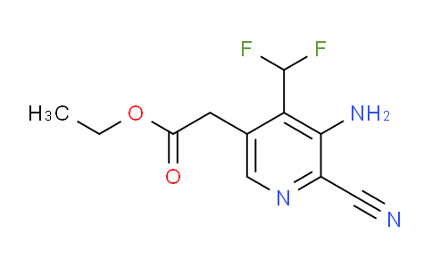 AM134475 | 1805110-08-0 | Ethyl 3-amino-2-cyano-4-(difluoromethyl)pyridine-5-acetate