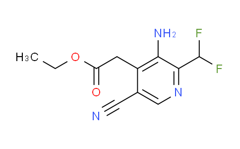 AM134484 | 1805110-38-6 | Ethyl 3-amino-5-cyano-2-(difluoromethyl)pyridine-4-acetate