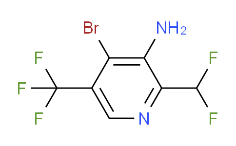 AM134507 | 1806887-38-6 | 3-Amino-4-bromo-2-(difluoromethyl)-5-(trifluoromethyl)pyridine