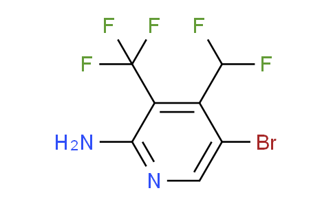 AM134544 | 1806806-13-2 | 2-Amino-5-bromo-4-(difluoromethyl)-3-(trifluoromethyl)pyridine