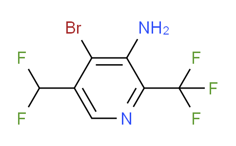 3-Amino-4-bromo-5-(difluoromethyl)-2-(trifluoromethyl)pyridine