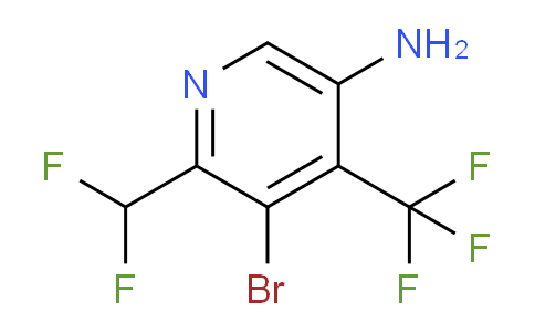 5-Amino-3-bromo-2-(difluoromethyl)-4-(trifluoromethyl)pyridine