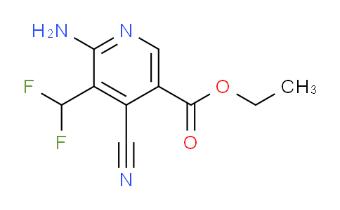 Ethyl 2-amino-4-cyano-3-(difluoromethyl)pyridine-5-carboxylate