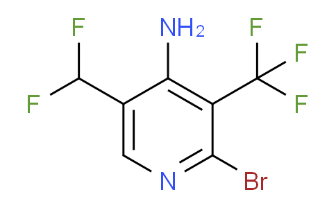 4-Amino-2-bromo-5-(difluoromethyl)-3-(trifluoromethyl)pyridine