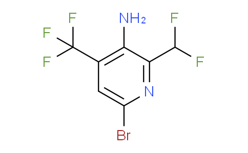 AM134561 | 1804695-08-6 | 3-Amino-6-bromo-2-(difluoromethyl)-4-(trifluoromethyl)pyridine