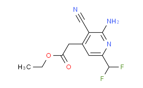 AM134578 | 1806835-89-1 | Ethyl 2-amino-3-cyano-6-(difluoromethyl)pyridine-4-acetate