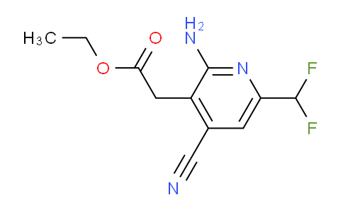 AM134584 | 1806810-74-1 | Ethyl 2-amino-4-cyano-6-(difluoromethyl)pyridine-3-acetate