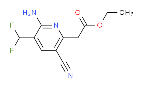 AM134585 | 1805110-03-5 | Ethyl 2-amino-5-cyano-3-(difluoromethyl)pyridine-6-acetate