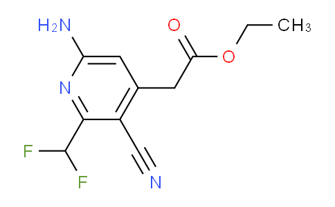 AM134588 | 1804485-92-4 | Ethyl 6-amino-3-cyano-2-(difluoromethyl)pyridine-4-acetate