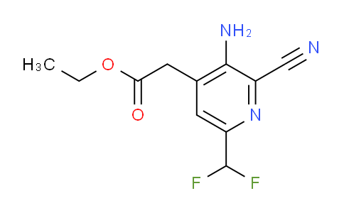 AM134674 | 1805270-86-3 | Ethyl 3-amino-2-cyano-6-(difluoromethyl)pyridine-4-acetate