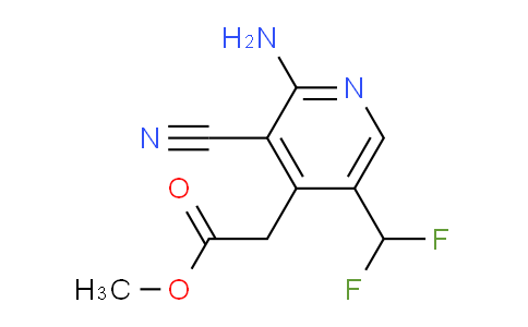 Methyl 2-amino-3-cyano-5-(difluoromethyl)pyridine-4-acetate