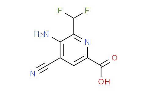 AM134695 | 1806788-55-5 | 3-Amino-4-cyano-2-(difluoromethyl)pyridine-6-carboxylic acid