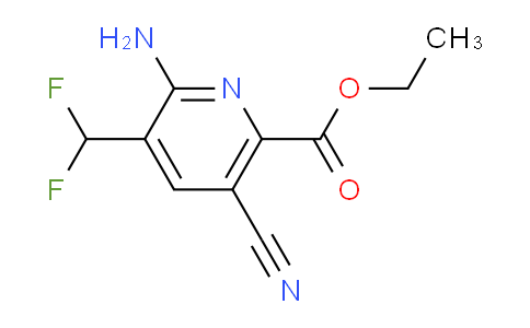 Ethyl 2-amino-5-cyano-3-(difluoromethyl)pyridine-6-carboxylate