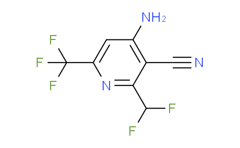 4-Amino-3-cyano-2-(difluoromethyl)-6-(trifluoromethyl)pyridine