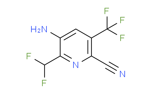 3-Amino-6-cyano-2-(difluoromethyl)-5-(trifluoromethyl)pyridine