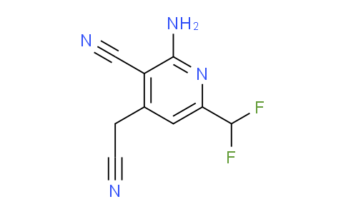 AM134782 | 1806842-65-8 | 2-Amino-3-cyano-6-(difluoromethyl)pyridine-4-acetonitrile