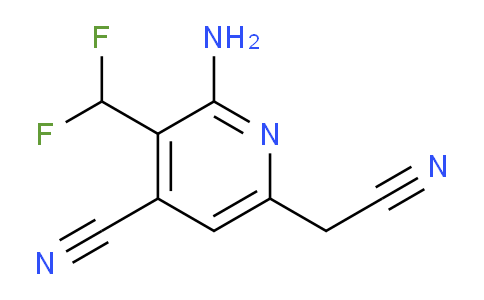 2-Amino-4-cyano-3-(difluoromethyl)pyridine-6-acetonitrile