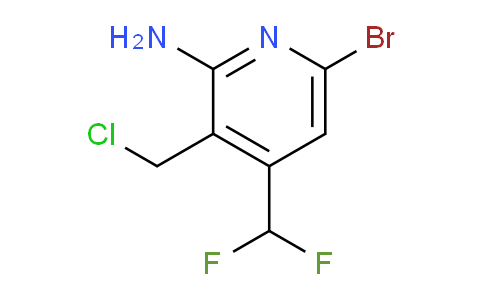 2-Amino-6-bromo-3-(chloromethyl)-4-(difluoromethyl)pyridine