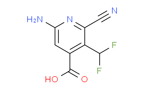 6-Amino-2-cyano-3-(difluoromethyl)pyridine-4-carboxylic acid