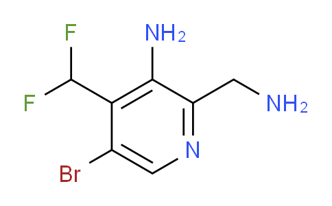 3-Amino-2-(aminomethyl)-5-bromo-4-(difluoromethyl)pyridine