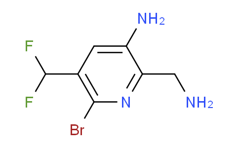 3-Amino-2-(aminomethyl)-6-bromo-5-(difluoromethyl)pyridine