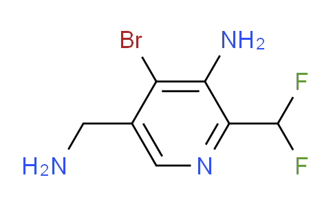 3-Amino-5-(aminomethyl)-4-bromo-2-(difluoromethyl)pyridine