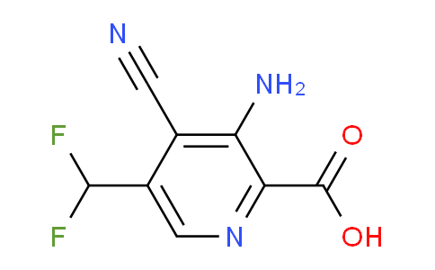 3-Amino-4-cyano-5-(difluoromethyl)pyridine-2-carboxylic acid