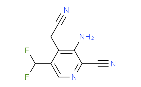 AM134909 | 1806796-17-7 | 3-Amino-2-cyano-5-(difluoromethyl)pyridine-4-acetonitrile