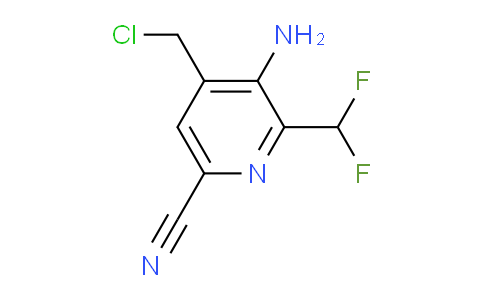 3-Amino-4-(chloromethyl)-6-cyano-2-(difluoromethyl)pyridine