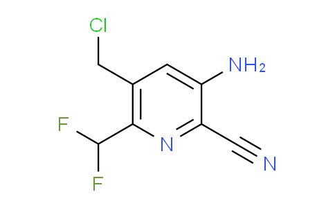 3-Amino-5-(chloromethyl)-2-cyano-6-(difluoromethyl)pyridine