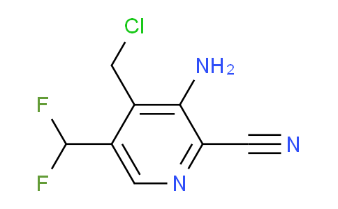 3-Amino-4-(chloromethyl)-2-cyano-5-(difluoromethyl)pyridine