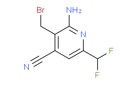 2-Amino-3-(bromomethyl)-4-cyano-6-(difluoromethyl)pyridine