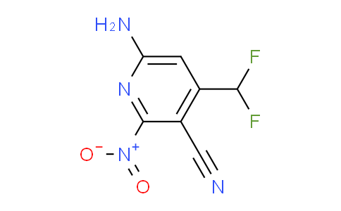 6-Amino-3-cyano-4-(difluoromethyl)-2-nitropyridine
