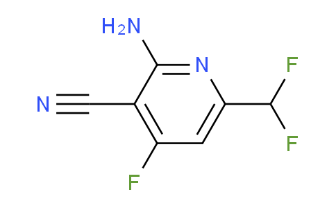 2-Amino-3-cyano-6-(difluoromethyl)-4-fluoropyridine