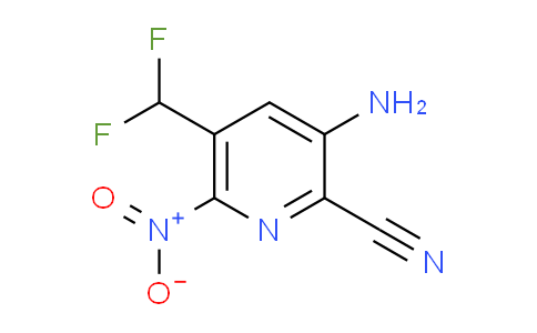 3-Amino-2-cyano-5-(difluoromethyl)-6-nitropyridine