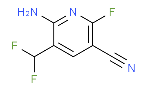 2-Amino-5-cyano-3-(difluoromethyl)-6-fluoropyridine