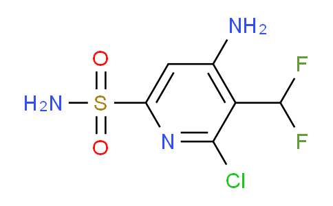 4-Amino-2-chloro-3-(difluoromethyl)pyridine-6-sulfonamide