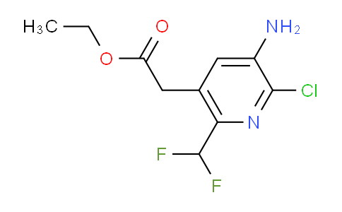 AM135198 | 1804947-63-4 | Ethyl 3-amino-2-chloro-6-(difluoromethyl)pyridine-5-acetate