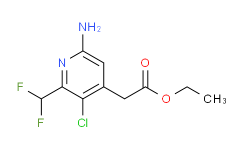 Ethyl 6-amino-3-chloro-2-(difluoromethyl)pyridine-4-acetate
