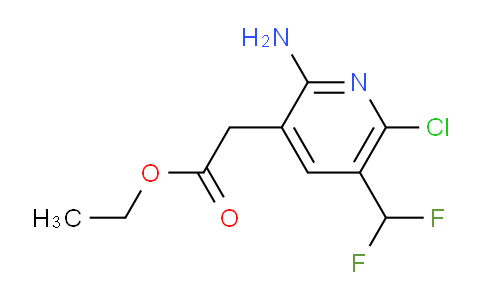 Ethyl 2-amino-6-chloro-5-(difluoromethyl)pyridine-3-acetate