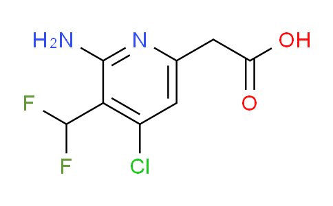2-Amino-4-chloro-3-(difluoromethyl)pyridine-6-acetic acid