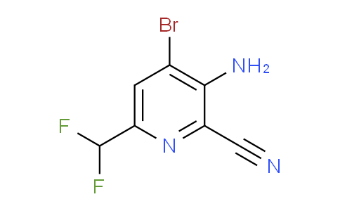 3-Amino-4-bromo-2-cyano-6-(difluoromethyl)pyridine