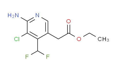 Ethyl 2-amino-3-chloro-4-(difluoromethyl)pyridine-5-acetate