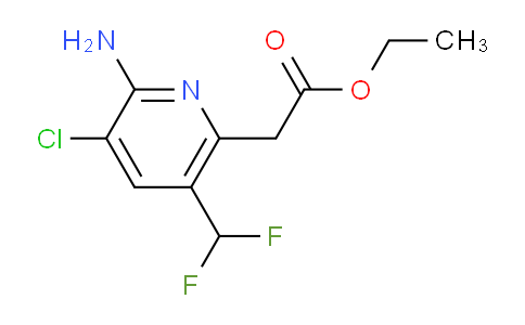 Ethyl 2-amino-3-chloro-5-(difluoromethyl)pyridine-6-acetate