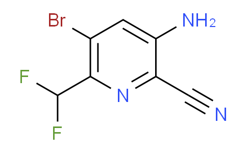 3-Amino-5-bromo-2-cyano-6-(difluoromethyl)pyridine
