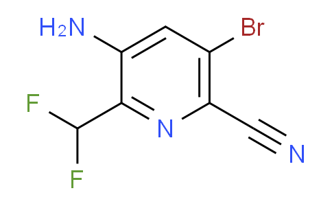 3-Amino-5-bromo-6-cyano-2-(difluoromethyl)pyridine
